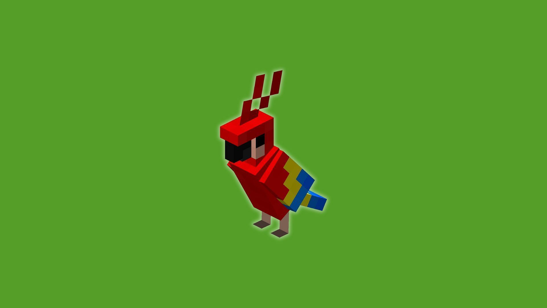 The parrot in Minecraft (Image via Mojang Studios)