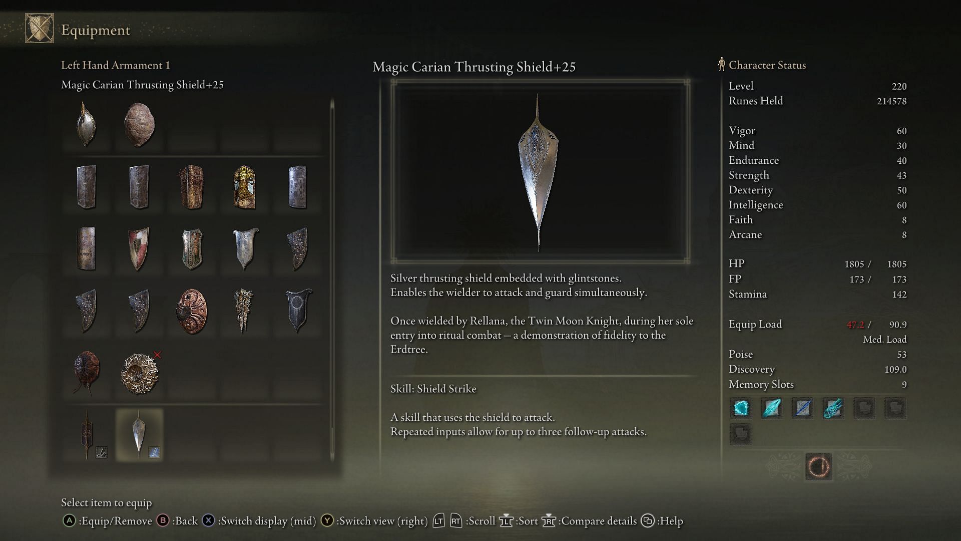 The Carian Thrusting Shield is one of the best weapons in the Realm of Shadow (Image via FromSoftware)