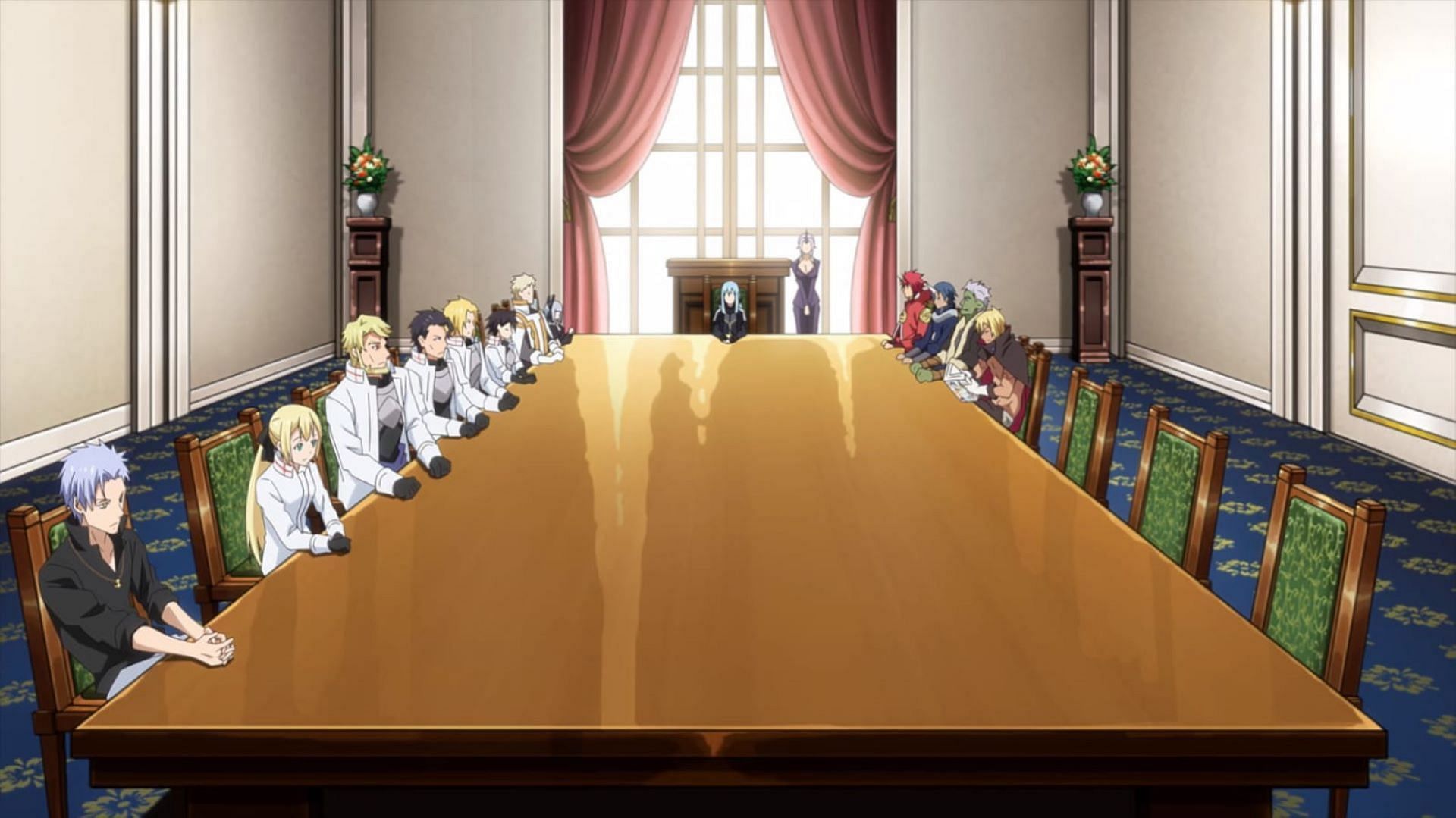 Rimuru engages in a peace meeting (Image via 8Bit)