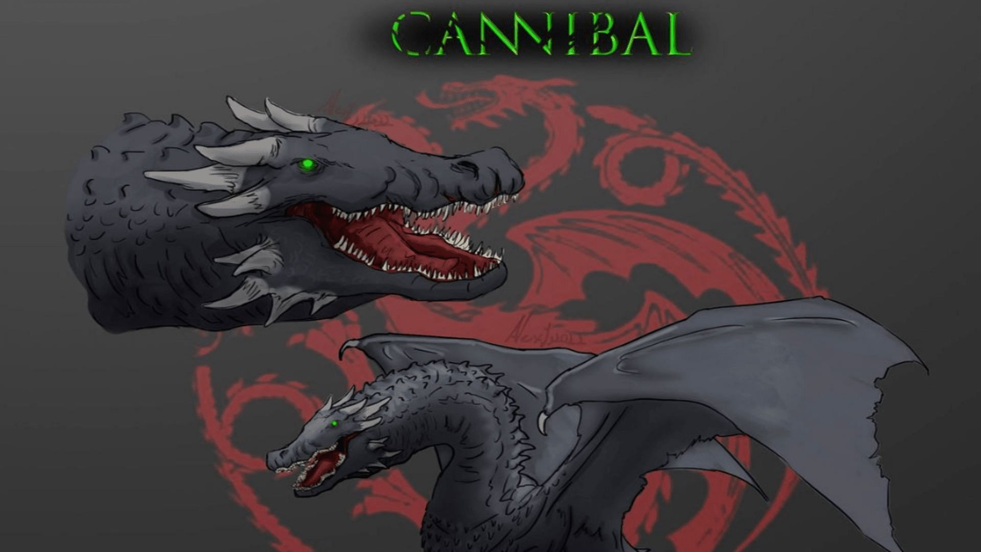 Cannibal is a black dragon with green eyes ( Image by @alex_fj2022/Instagram)