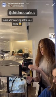 Kyle Kuzma's girlfriend, Winnie Harlow, is a barista at the Childhood Cafe