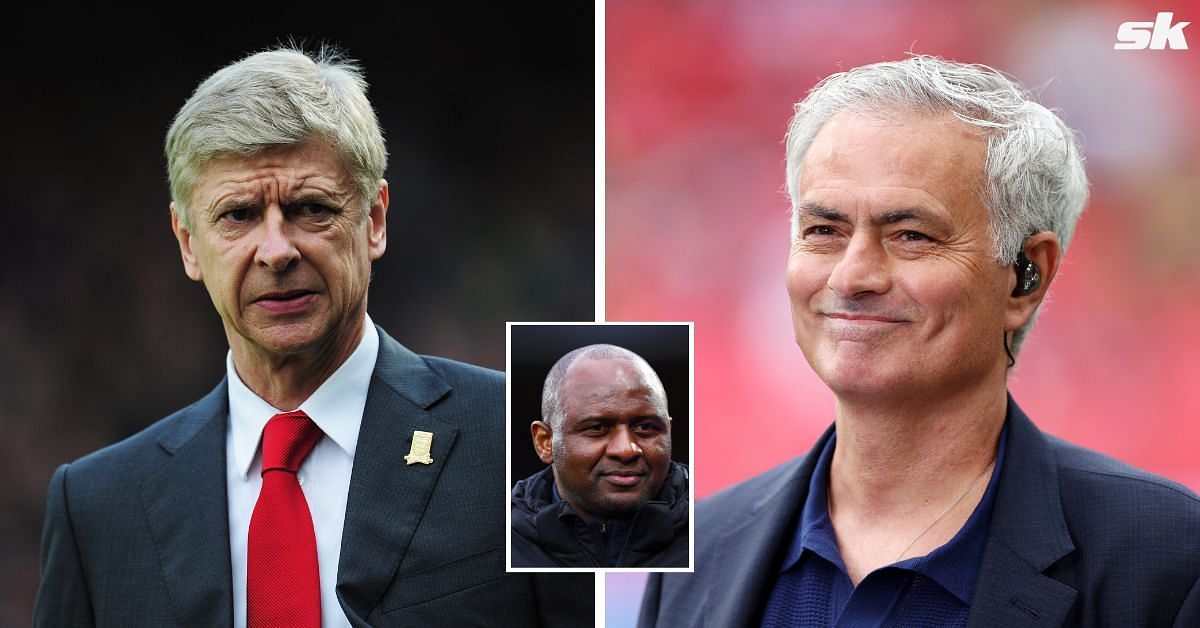 Patrick Vieira said that Arsene Wenger was a bigger influence on his managerial career than Jose Mourinho