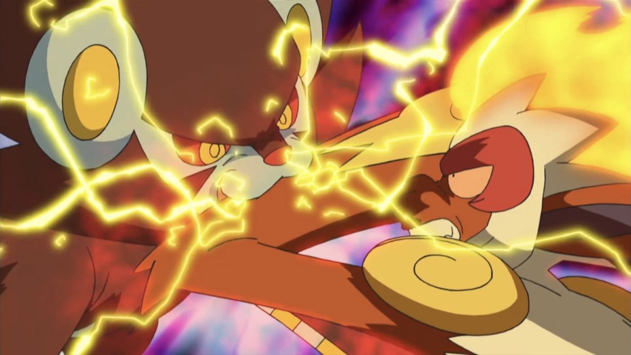 Infernape was Ash&#039;s best battler in the later episodes of the Sinnoh saga after gaining control over its Blaze ability (Image via The Pokemon Company)