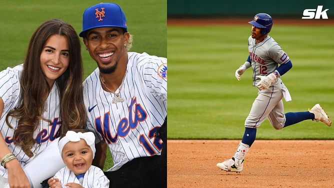 PHOTO: Francisco Lindor's wife Katia cheers on Mets star husband in Subway Series game against Yankees