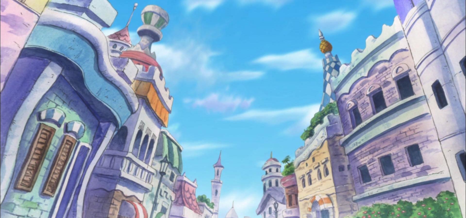 Dressrosa (Image via Toei Animation, One Piece)