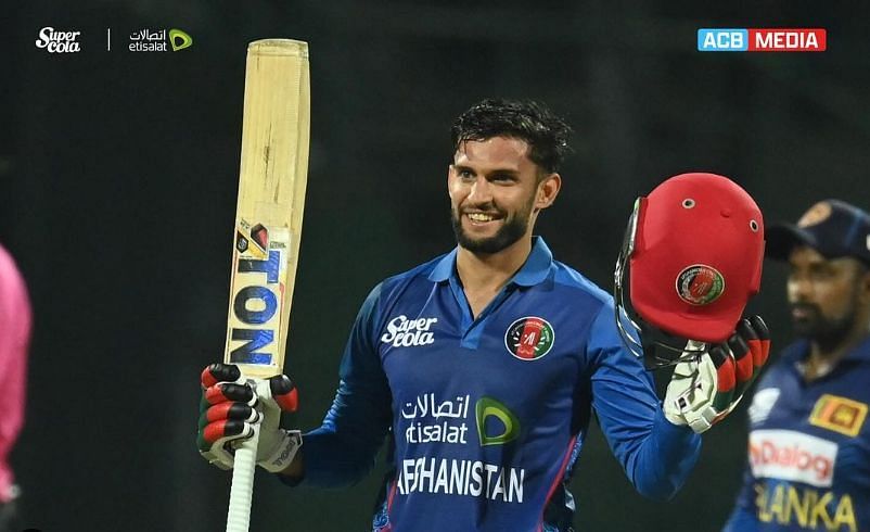 Azmatullah Omarzai celebrating his maiden ODI century against Sri Lanka in January 2024 (Image Credits: Afghanistan Cricket Board&#039;s Instagram)