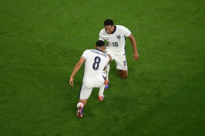 Jude Bellingham reveals reason behind new celebration with Trent Alexander-Arnold in England's Euro 2024 win against Serbia