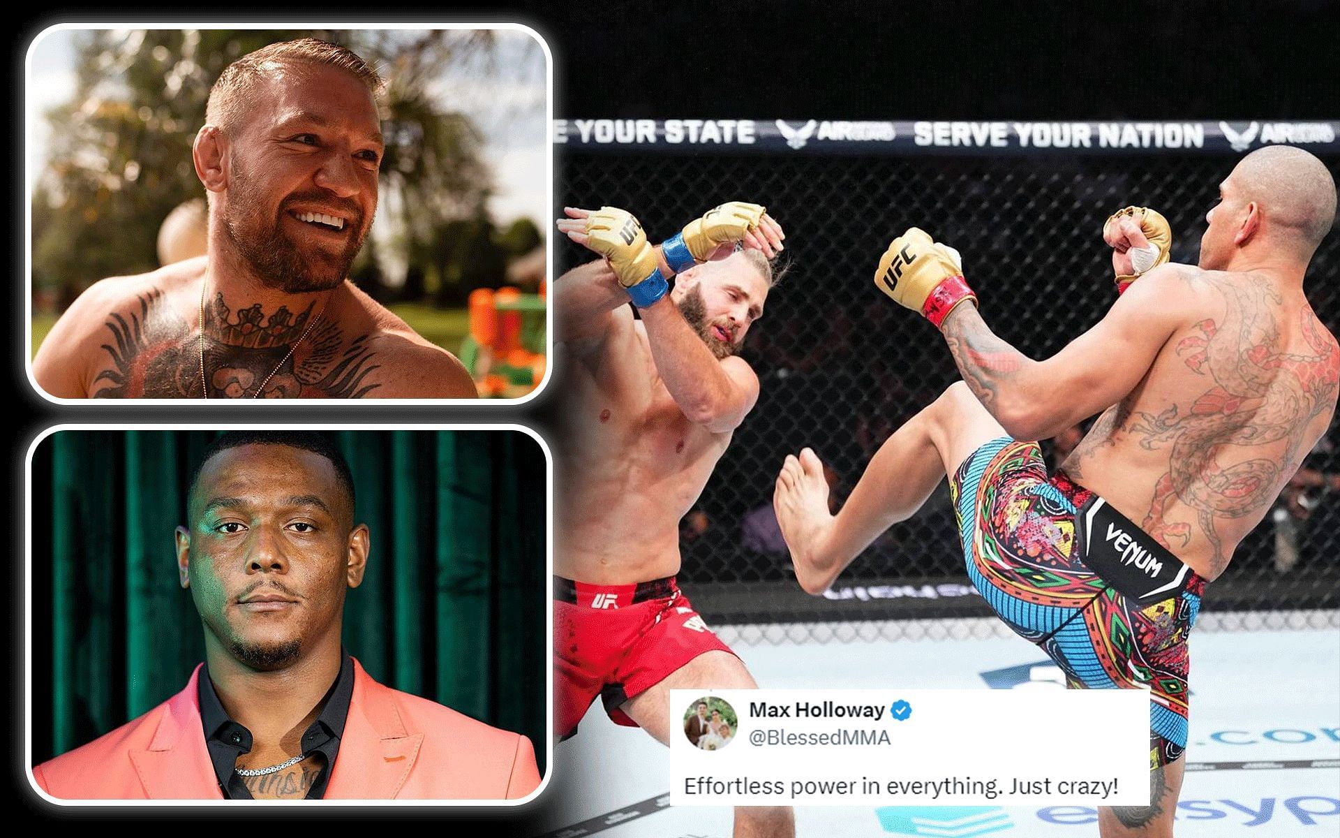 Pros react to Alex Pereira knocking out Jiri Prochazka at UFC 303 [Images courtesy: @ufcindia, @sweet_dreams_jhill and @thenotoriousmma on Instagram]
