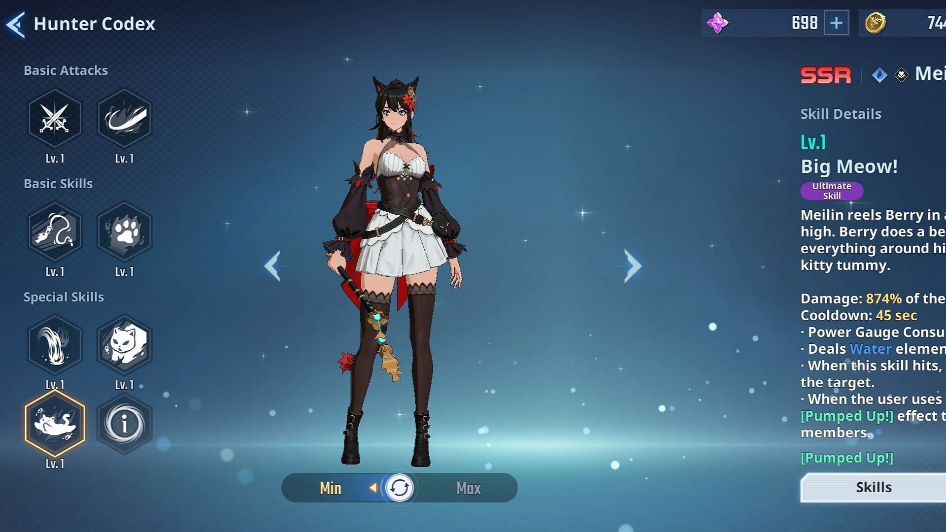 Meilin Fisher&#039;s skills in Solo Leveling Arise (Image via Netmarble(