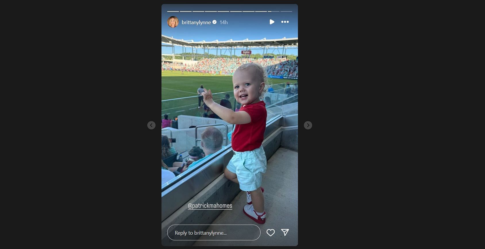 Bronze is cheering from the stands