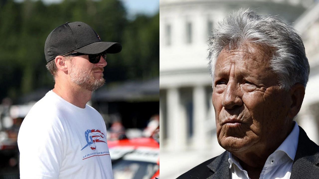 Dale Earnhardt Jr. and Mario Andretti