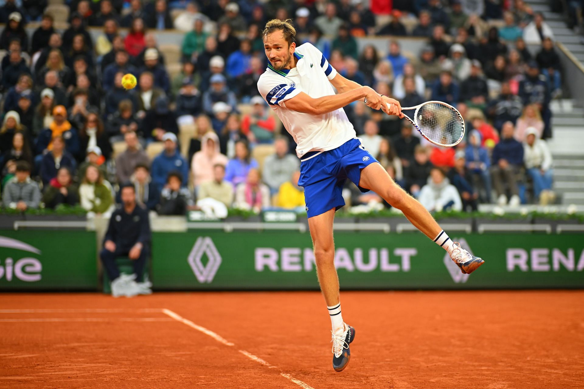 Medvedev at the 2024 French Open - Day 7