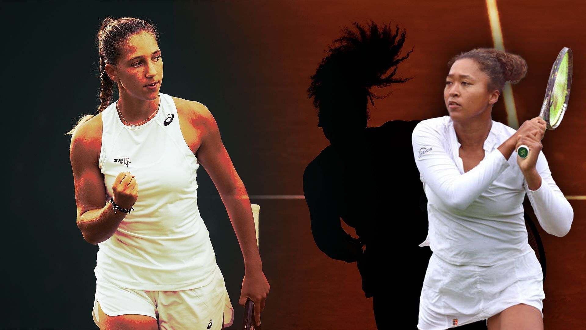 Diane Parry and Naomi Osaka will meet in the first round of the 2024 Wimbledon. (Photos: Getty)