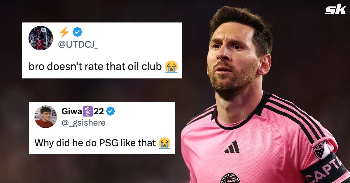 Fans react as Lionel Messi does not include PSG in recent giveaway (Image via Getty)