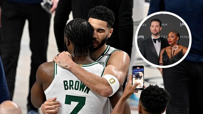 "Clearly Finals MVP bump" - Serena Williams' husband notes Jaylen Brown's market rise dwarfing Jayson Tatum