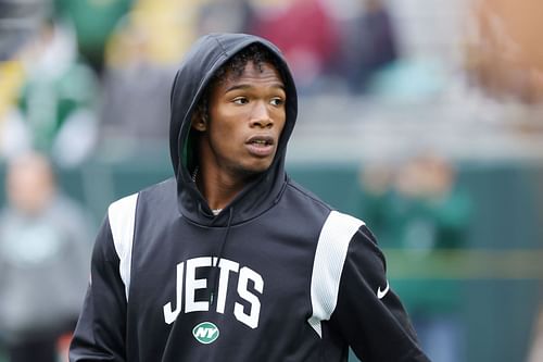 Garrett Wilson at New York Jets v Green Bay Packers