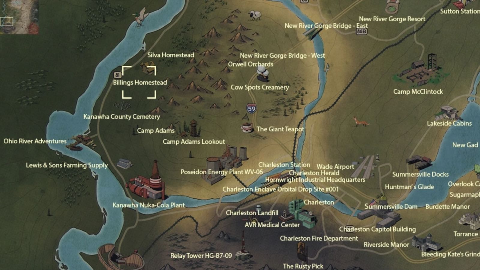Best locations to find in Fallout 76