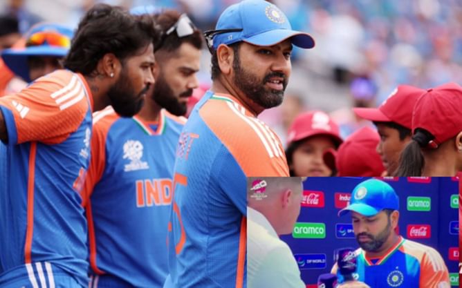 [Watch] Shaun Pollock offers his microphone after Rohit Sharma's mic malfunctions in post-match interview of IND-IRE 2024 T20 World Cup clash