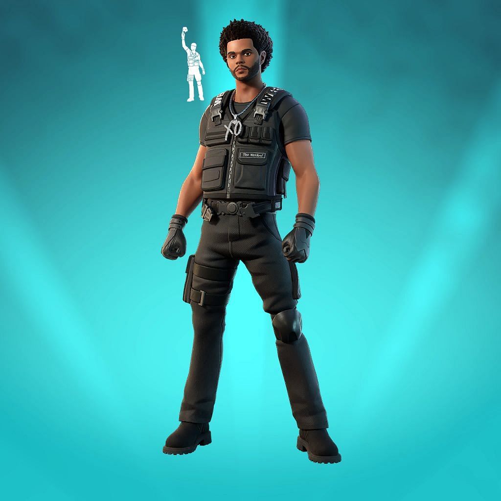 Fortnite musician skins - The Weeknd Combat (Image via Epic Games)