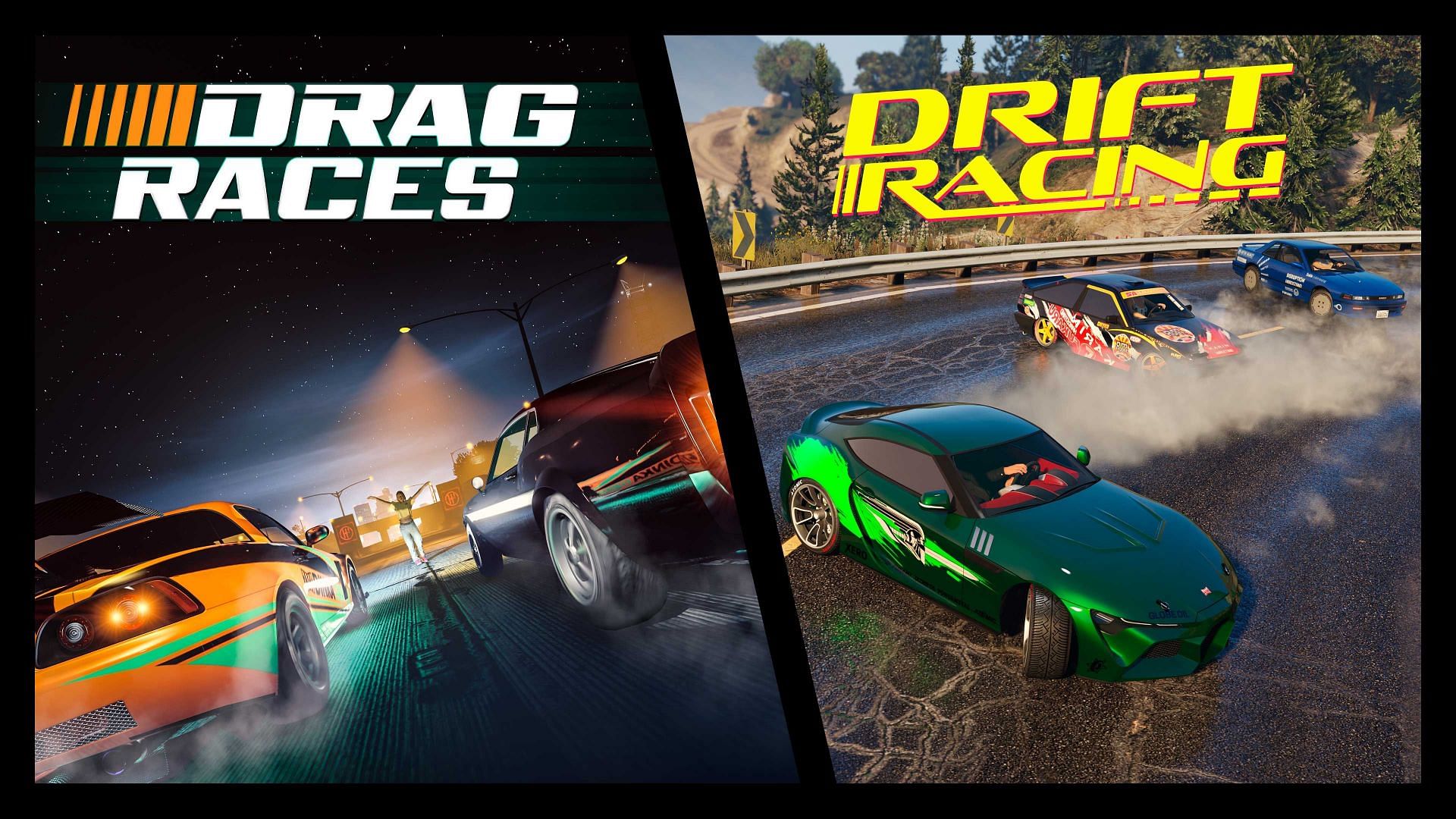 GTA Online Drift and Drag races