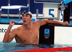 When Michael Phelps qualified for his first Olympics in 2000-"I had to remove my googles to make sure I was seeing it correctly"