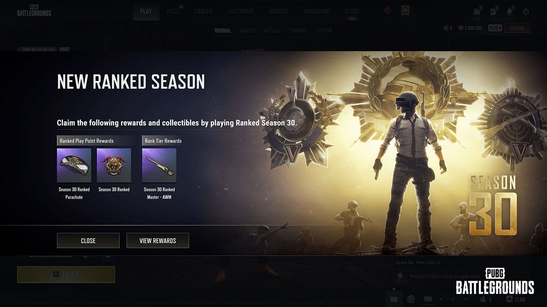 New ranked season (Image via Krafton)