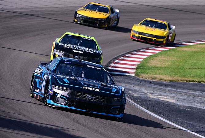 "Wasted playoff spot"; "What just happened" - NASCAR fans react after Austin Cindric steals win from Ryan Blaney at WWT Raceway
