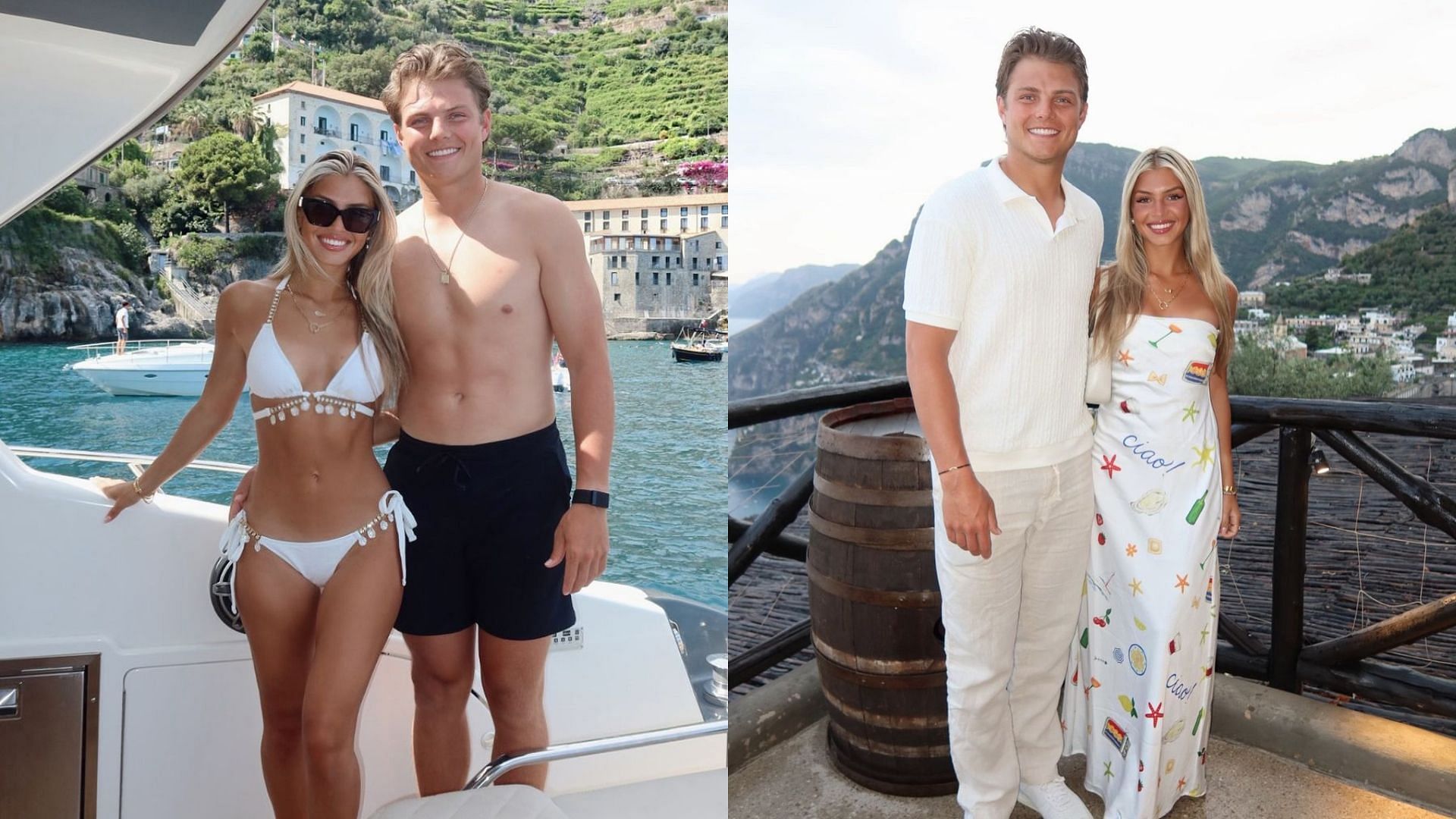 Zach Wilson and Nicolette Dellanno vacation in Italy