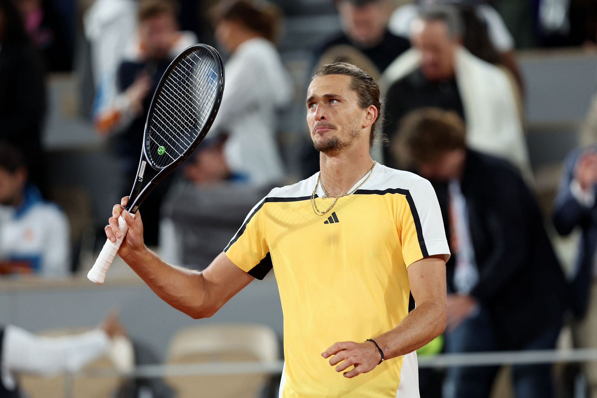 Alexander Zverev at the 2024 French Open. (Photo: Getty)