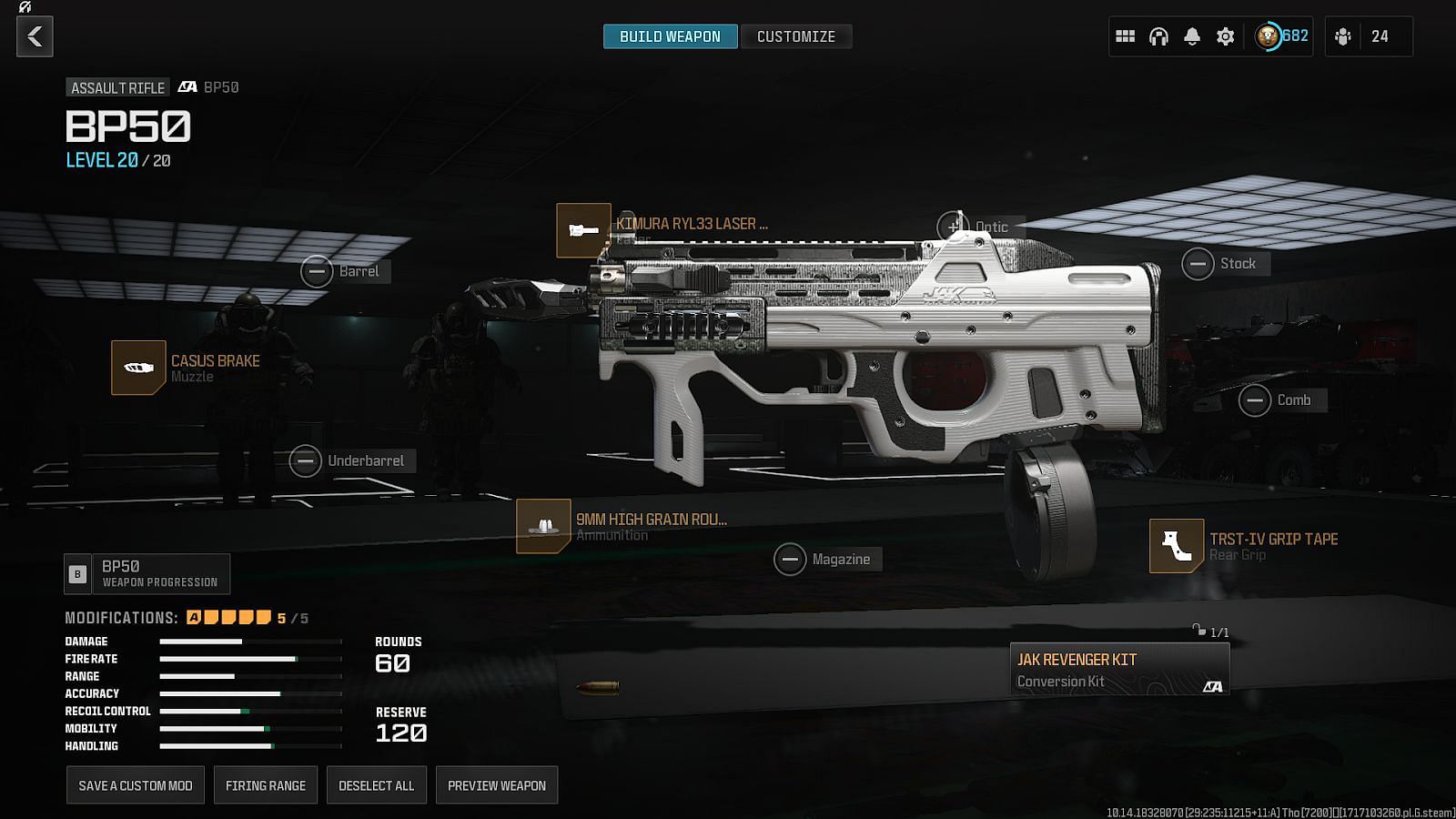 Best BP50 loadout in MW3 (Image via Activision)