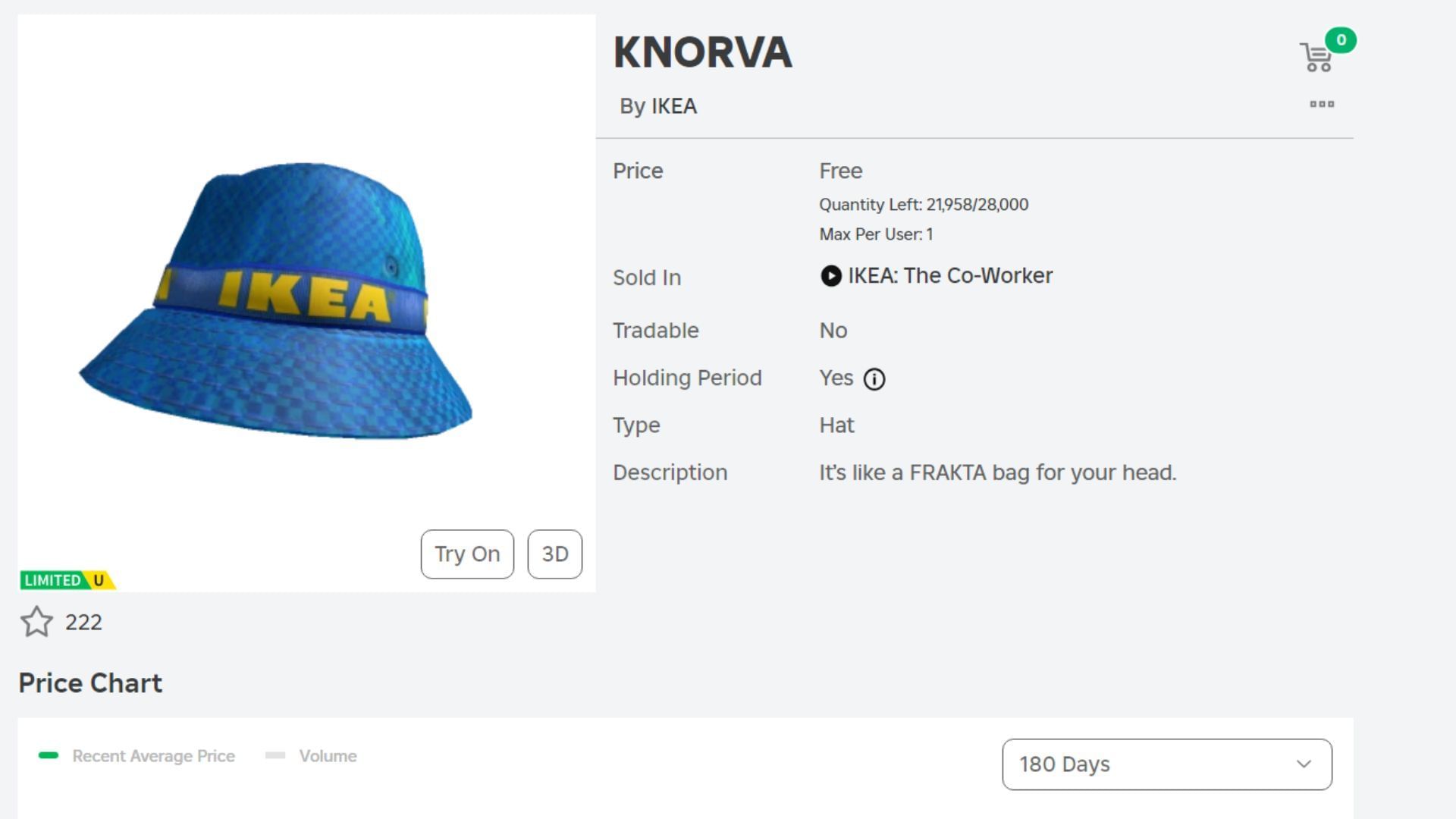 The Knorva headpiece (Image via Roblox Marketplace)