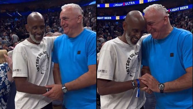 Watch: Kyrie Irving and Luka Doncic's fathers, Drederick and Sasa look relieved as superstar sons emphatically save season