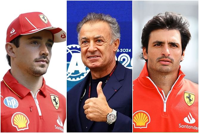 Former Ferrari driver posts hilarious Charles Leclerc-Carlos Sainz meme after recent falling-out in Barcelona