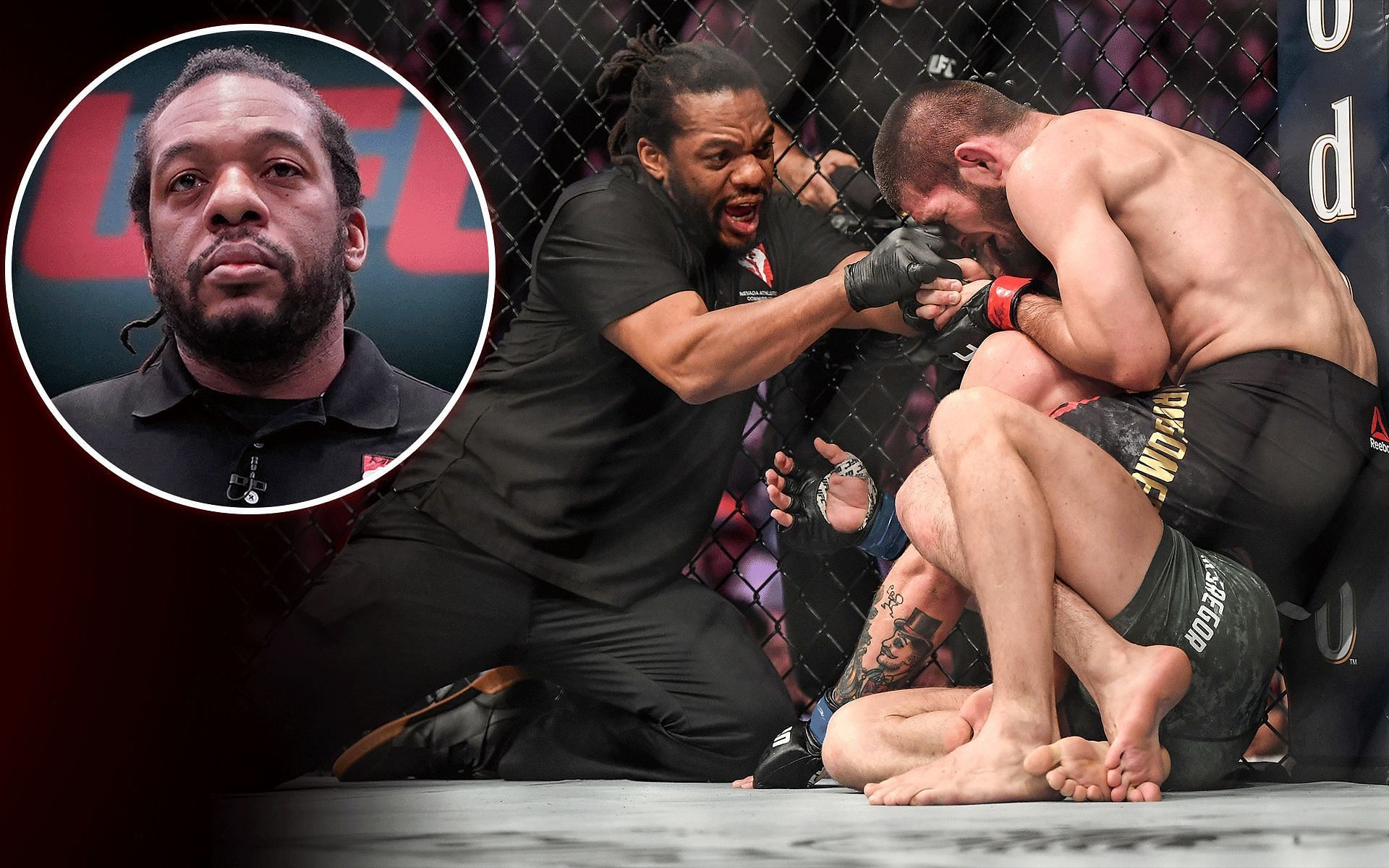 Herb Dean opens up on the infamous Conor McGregor vs Khabib Nurmagomedov brawl. [Image courtesy: Getty Images]