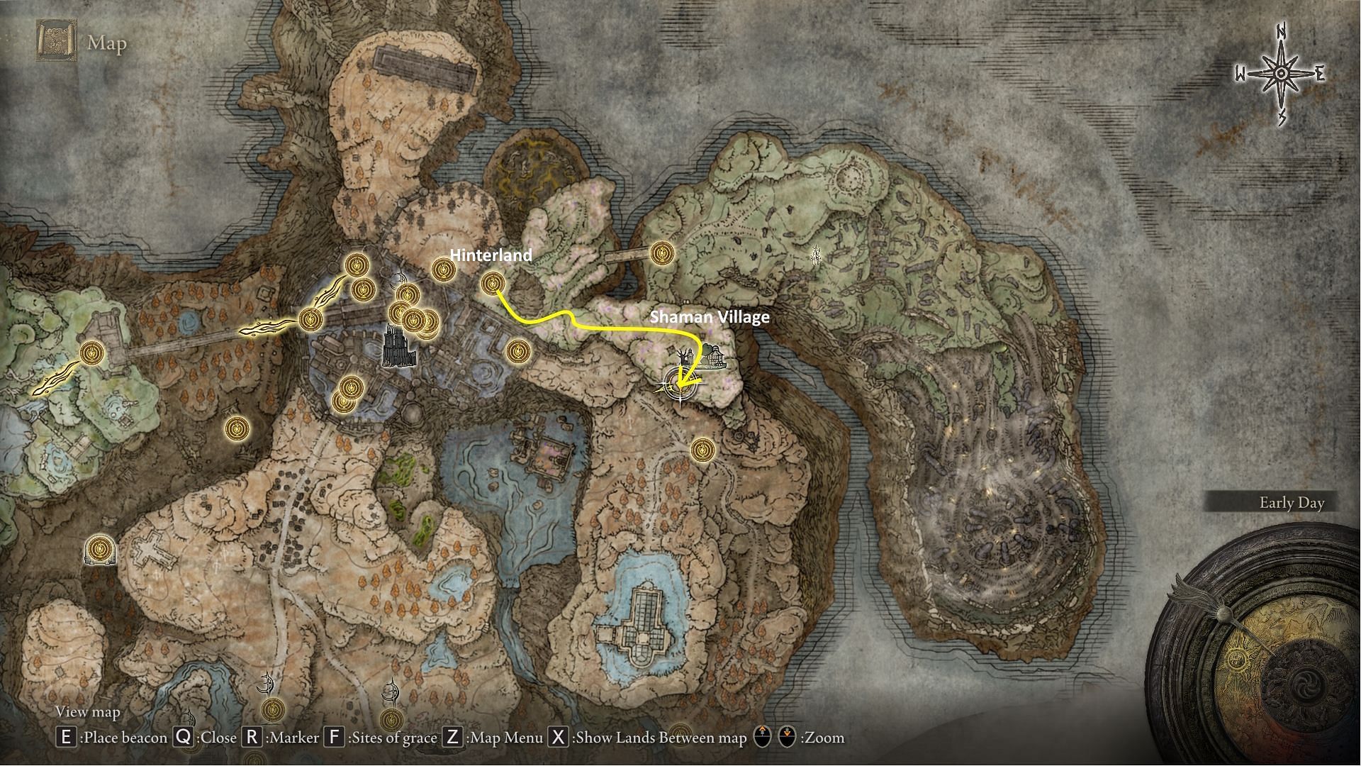 The Golden Braid Talisman location in Elden Ring Shadow of the Erdtree (Image via FromSoftware)