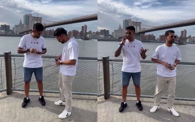 [Watch] "Awaaz aa rahi hai, hello?"- Suryakumar Yadav posts a hilarious reel from the USA to entertain his fans