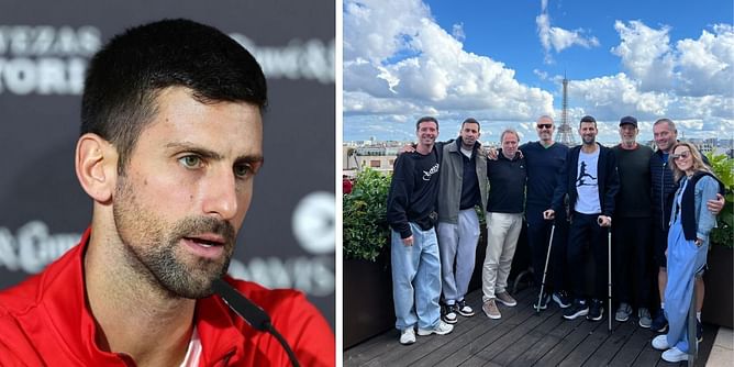 "Seeing Novak Djokovic with crutches is jarring" - Tennis fans react to Serb's post-surgery update after French Open withdrawal