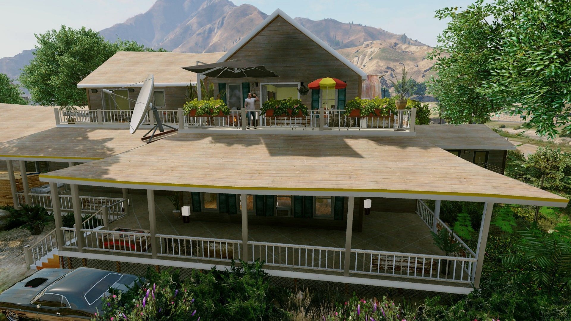 A screenshot from the Farmhouse Overhaul mod for Grand Theft Auto 5 Story Mode (Image via Whats a Username?)