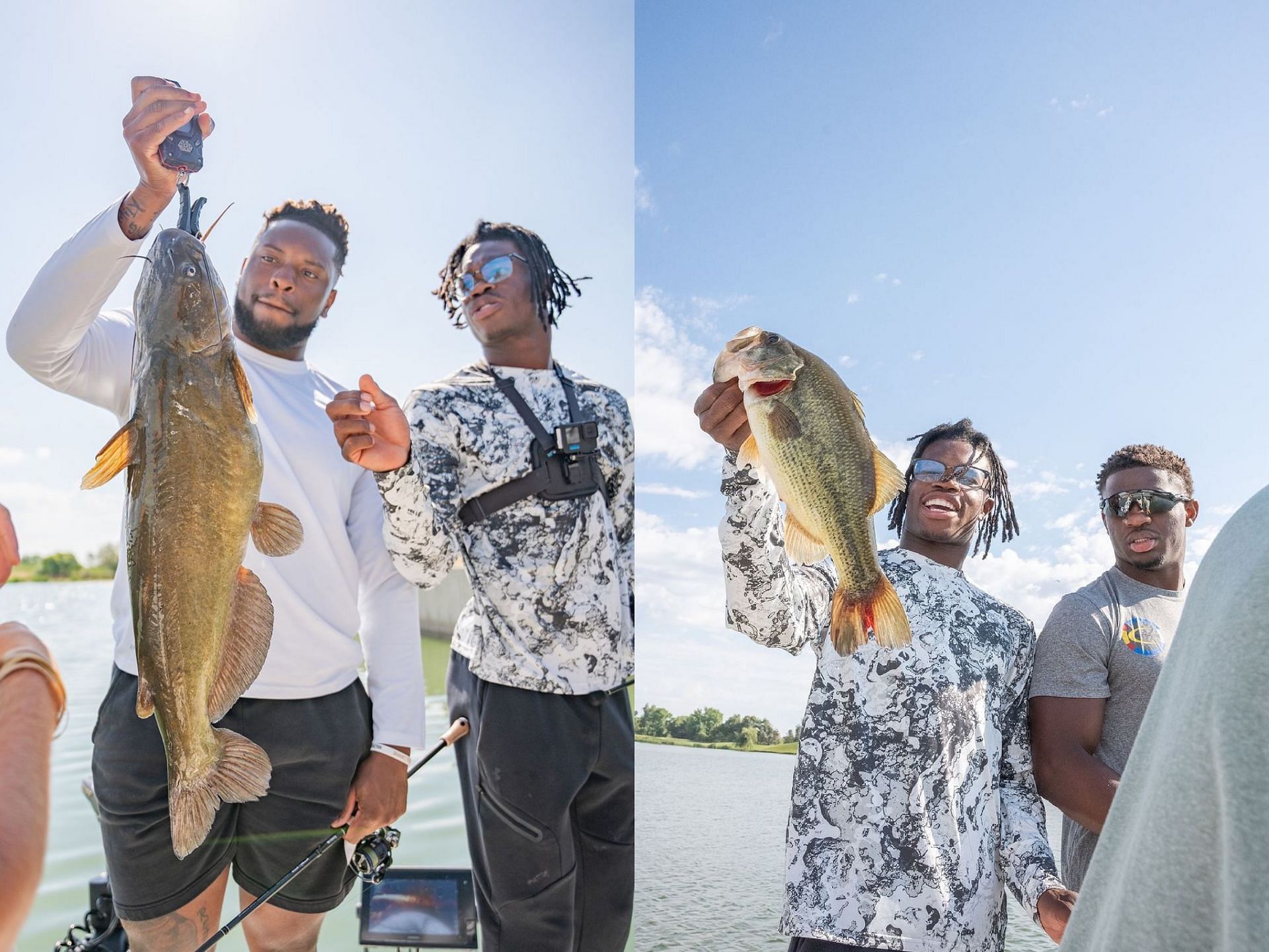 Hunter and friends fishing in Windsor, Colorado. (Instagram/ The Marina at Water Valley)