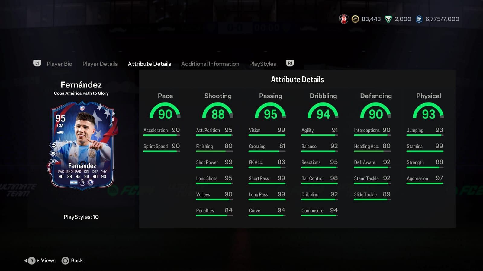 Enzo has amazing stats (Image via EA Sports)
