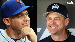 WATCH: Former colleagues Aaron Boone and Carlos Mendoza hug before Yankees and Mets Subway Series