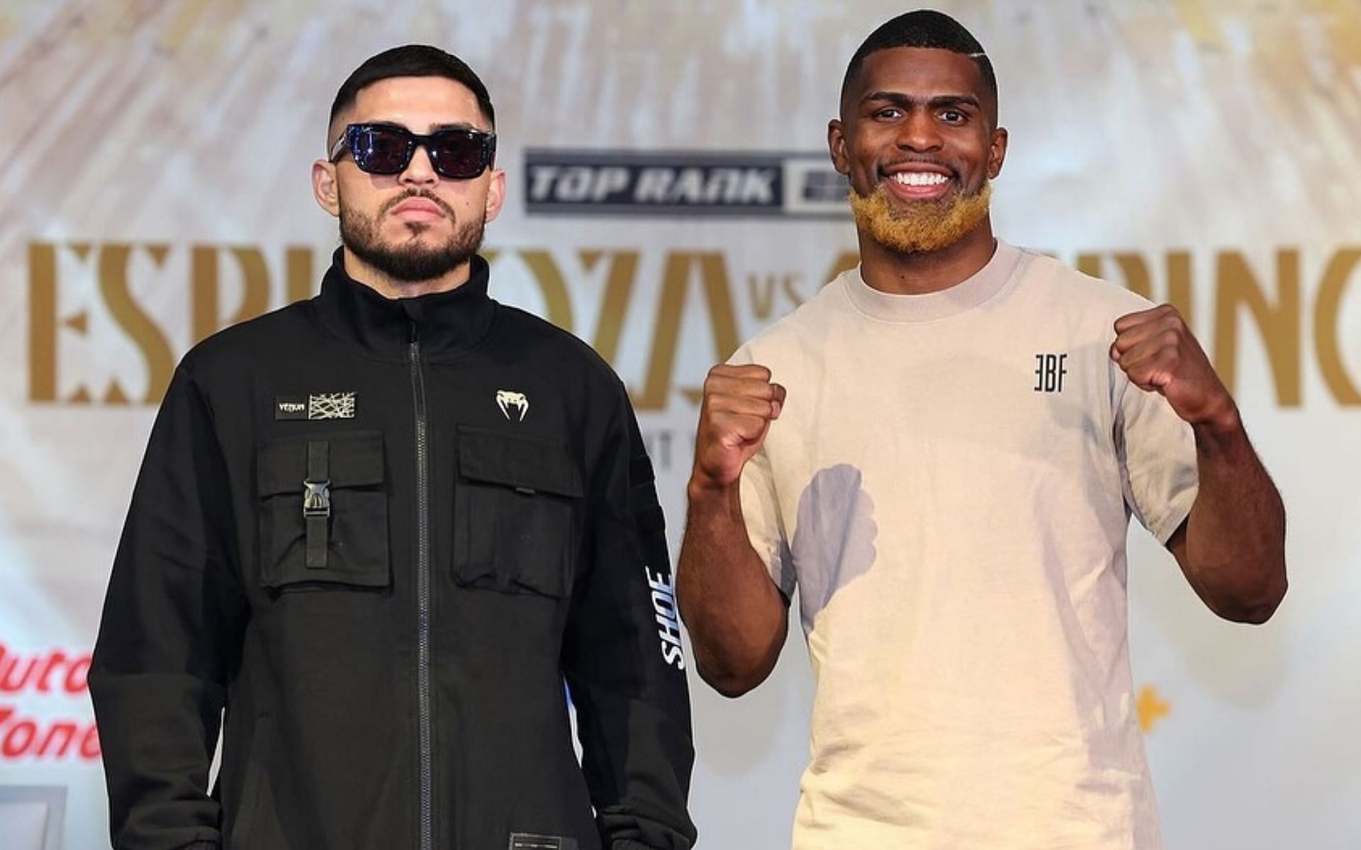 Andres Cortes (left) and Abraham Nova (right) set to lock horns in a super featherweight bout [Image courtesy @abrahamnova22 Instagram]