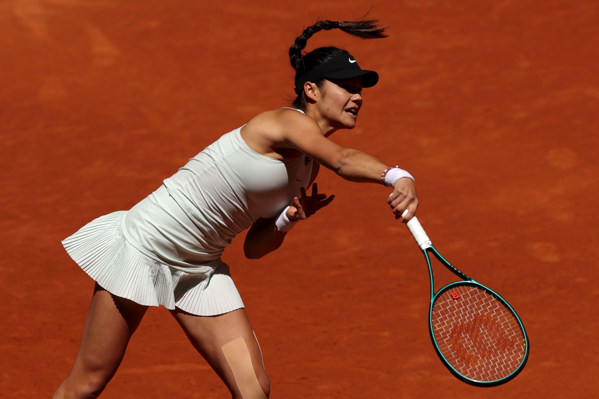 Emma Raducanu at the Madrid Open.