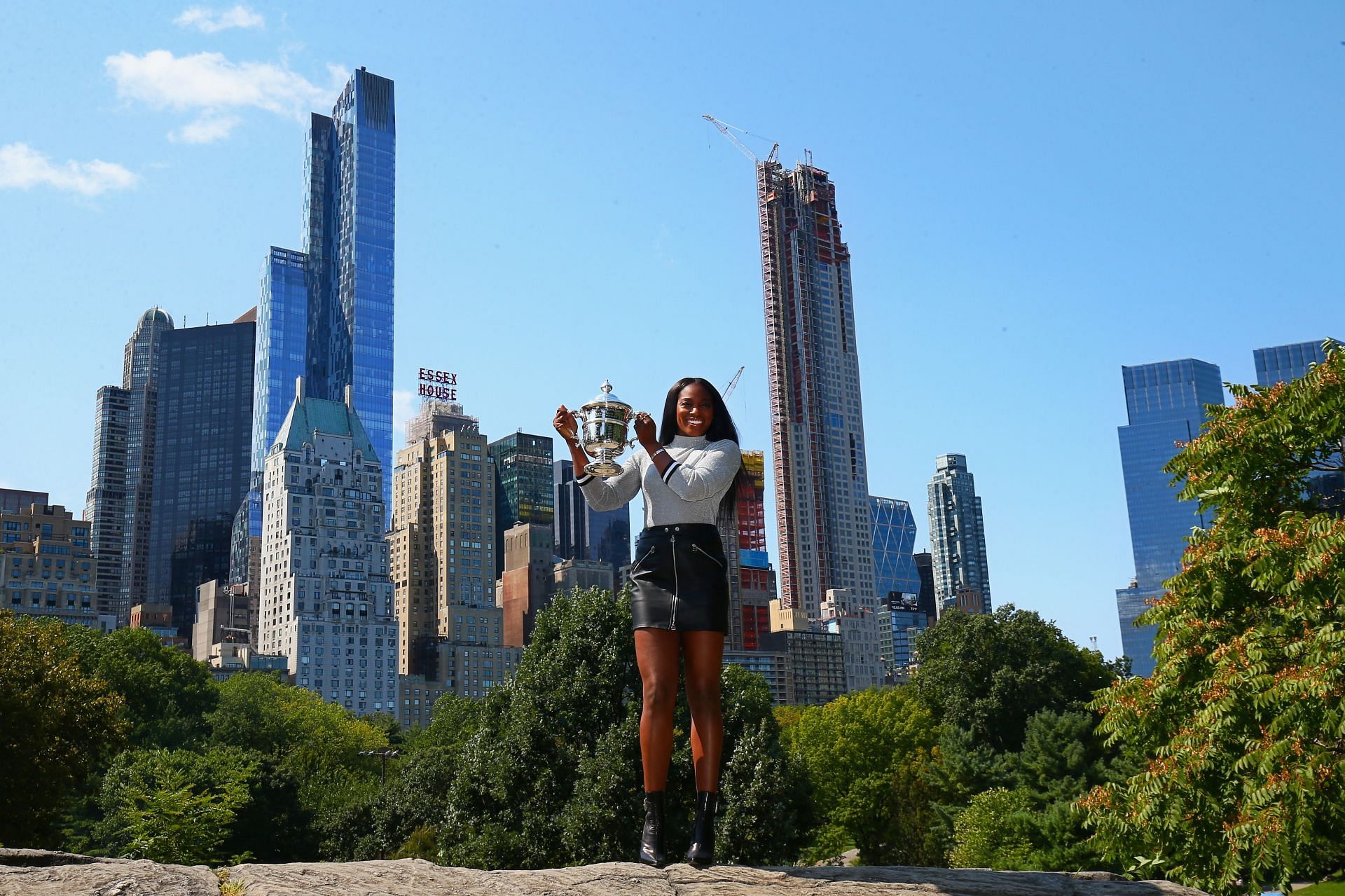 Sloane Stephens after winning the 2017 US Open