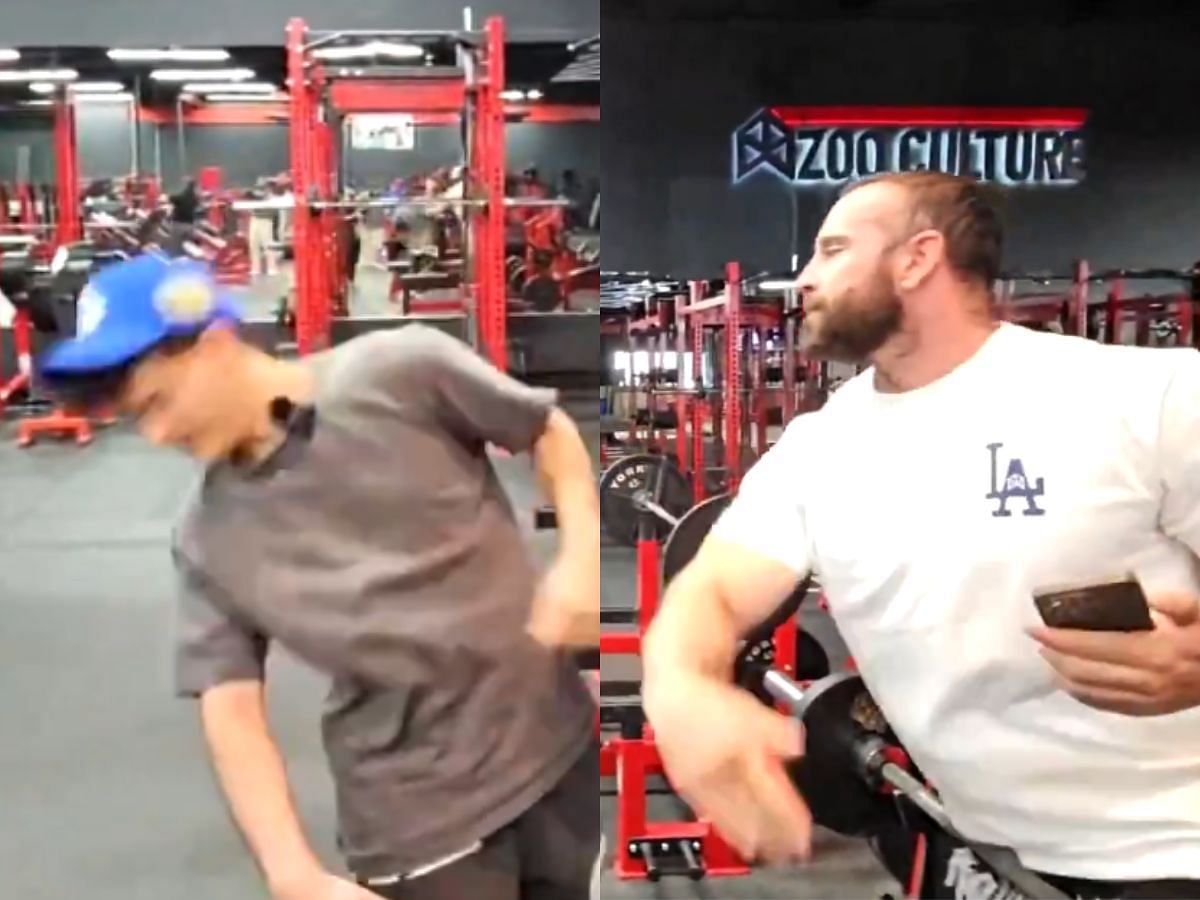 Bradley Martyn slaps Stable Ronaldo during IRL stream (Image via X/@HappyPunch)