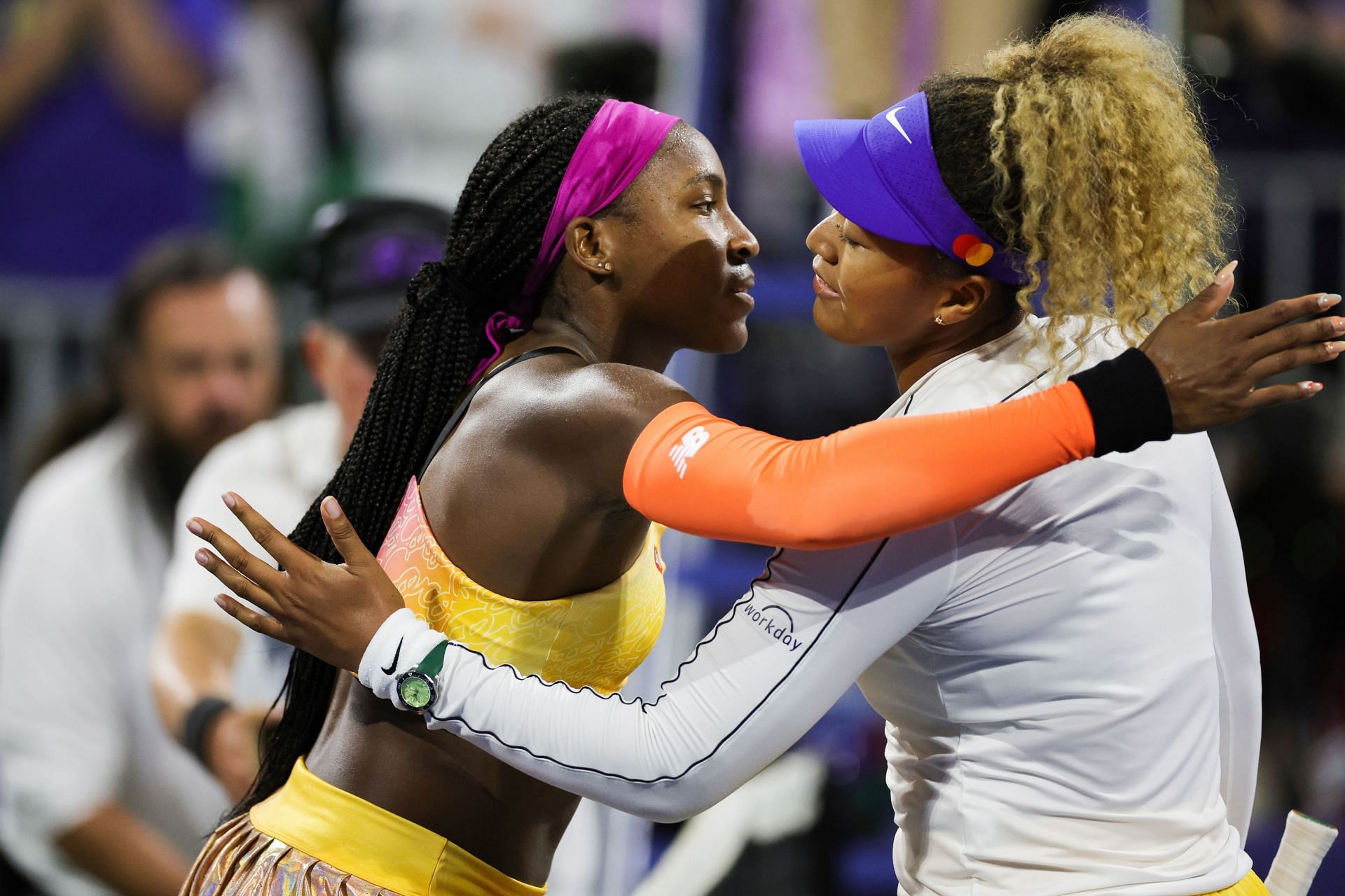 Coco Gauff (left) pictured with Naomi Osaka at the 2022 Silicon Valley Classic (Image Source: Getty)