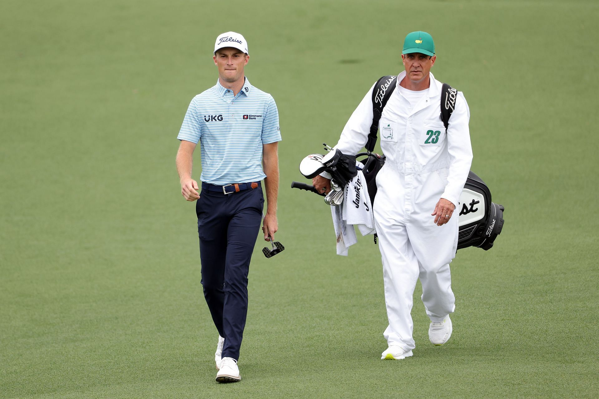 Will Zalatoris and his caddie