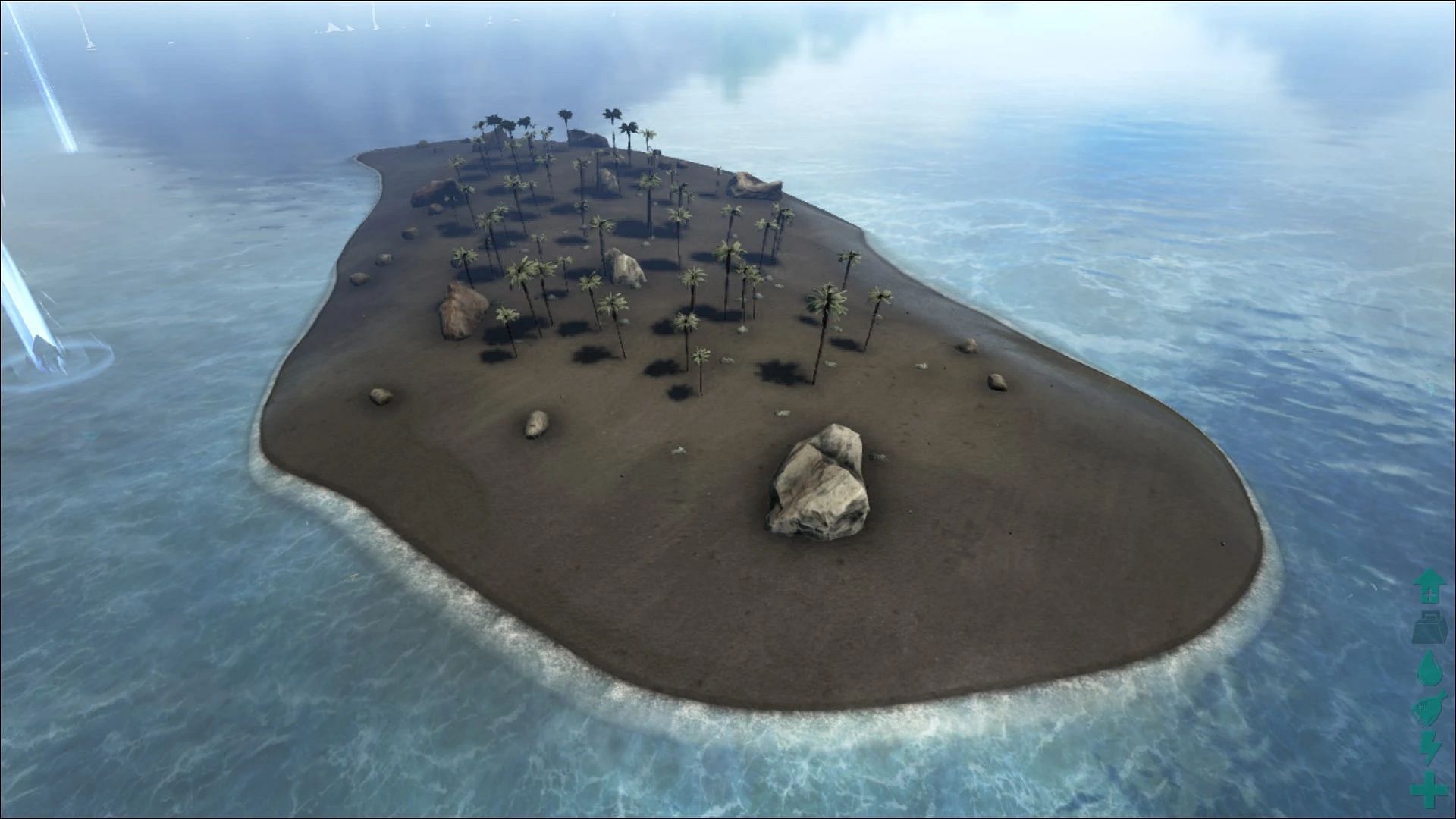 Scorched Island in The Center map (Image via Studio Wildcard)