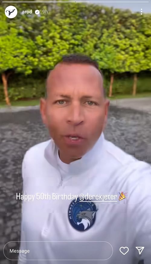 Alex Rodriguez wishes Jeter in his new Instagram video | Photo: @arod on Instagram