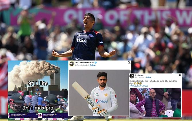 "Pakistan team be like - USA bolke India B ke sath khila diya"- Top 10 funny memes after 1st innings of PAK vs USA 2024 T20 World Cup clash